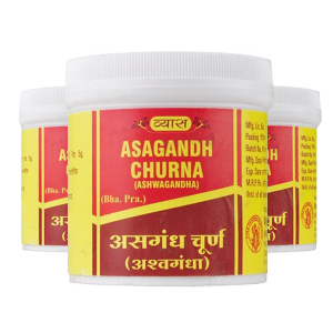 купить Ашваганда Чурна Вьяс (Ashwagandha Churna Vyas), 3 упаковки по 100 грамм